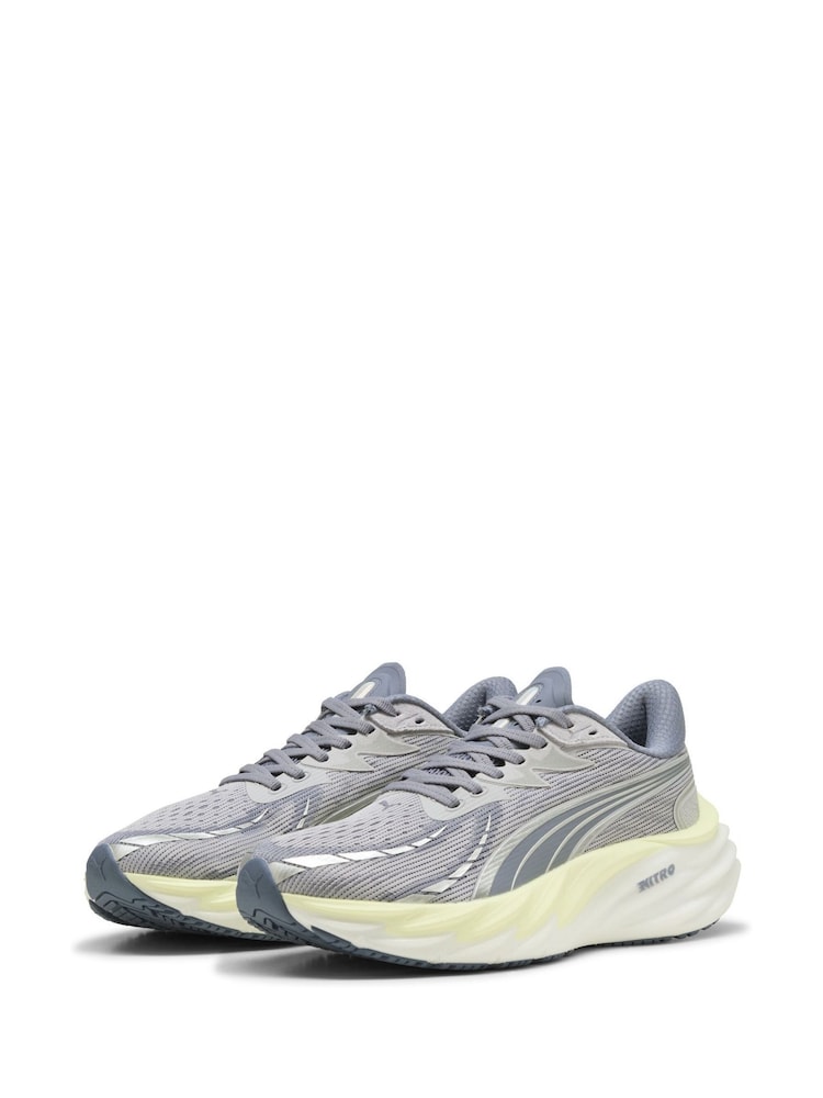 Puma Grey Womens Velocity Nitro 4 Trainers - Image 1 of 6