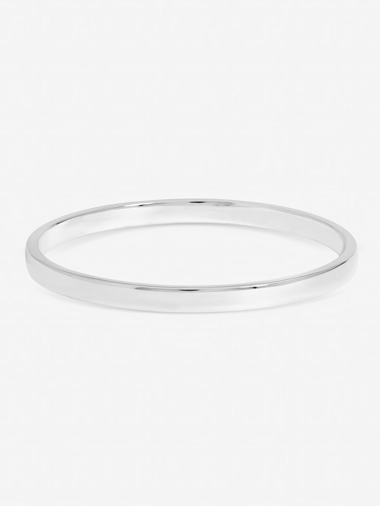 Inicio Sterling Silver Polished Bangle - Gift Pouch - Image 1 of 2 Inicio Sterling Silver Polished Bangle - Gift Pouch - Image 1 of 2