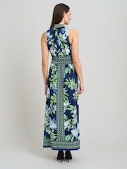 Gina Bacconi Marisa Vネック・ノースリーブマキシドレス - 画像 2 / 5