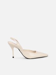 Simmi London Cream Darcia Slingback Court Shoes - Image 2 of 4
