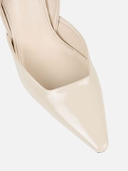 Simmi London Cream Darcia Slingback Court Shoes - Image 4 of 4