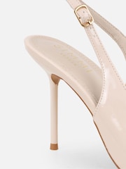 Simmi London Cream Limani Slingback Court Shoes - Image 3 of 4