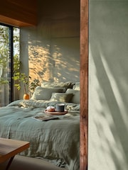 Galerie Wallcoverings Green Horizon Plain Texture 10.05M Wallpaper - Image 1 of 5