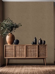 Galerie Wallcoverings Brown Terra Plain Texture Clay 10.05M Wallpaper - Image 1 of 2