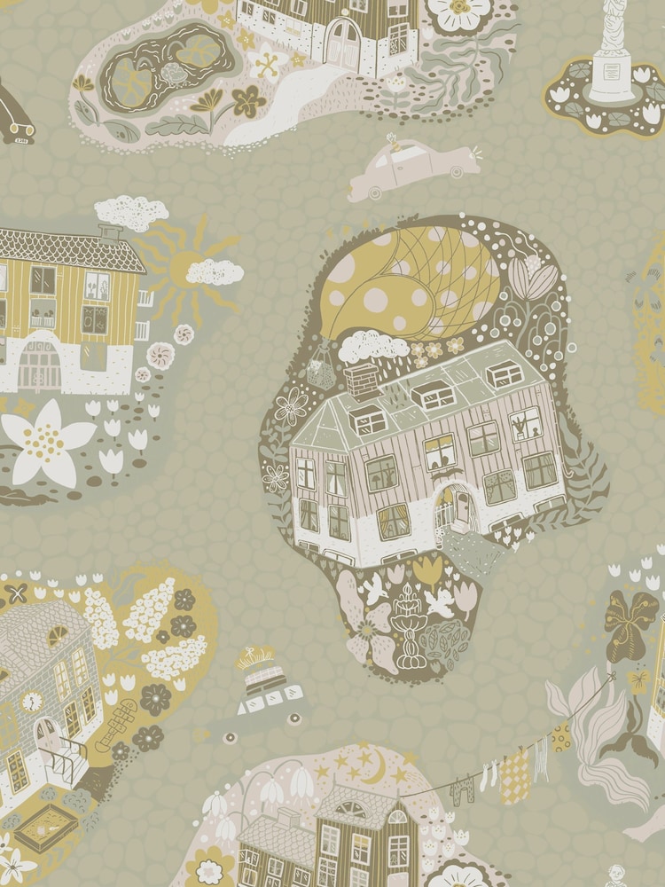 Galerie Wallcoverings Green Resan 10.05M Wallpaper - Image 2 of 2