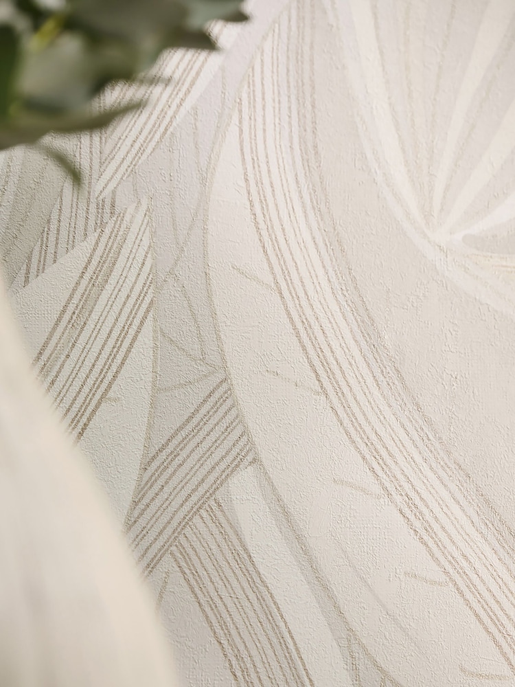 Galerie Wallcoverings Cream Horizon Tree Leaf 10.05M Wallpaper - Image 1 of 5