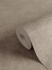 Galerie Wallcoverings Brown Horizon Plain Texture 10.05M Wallpaper - Image 4 of 4