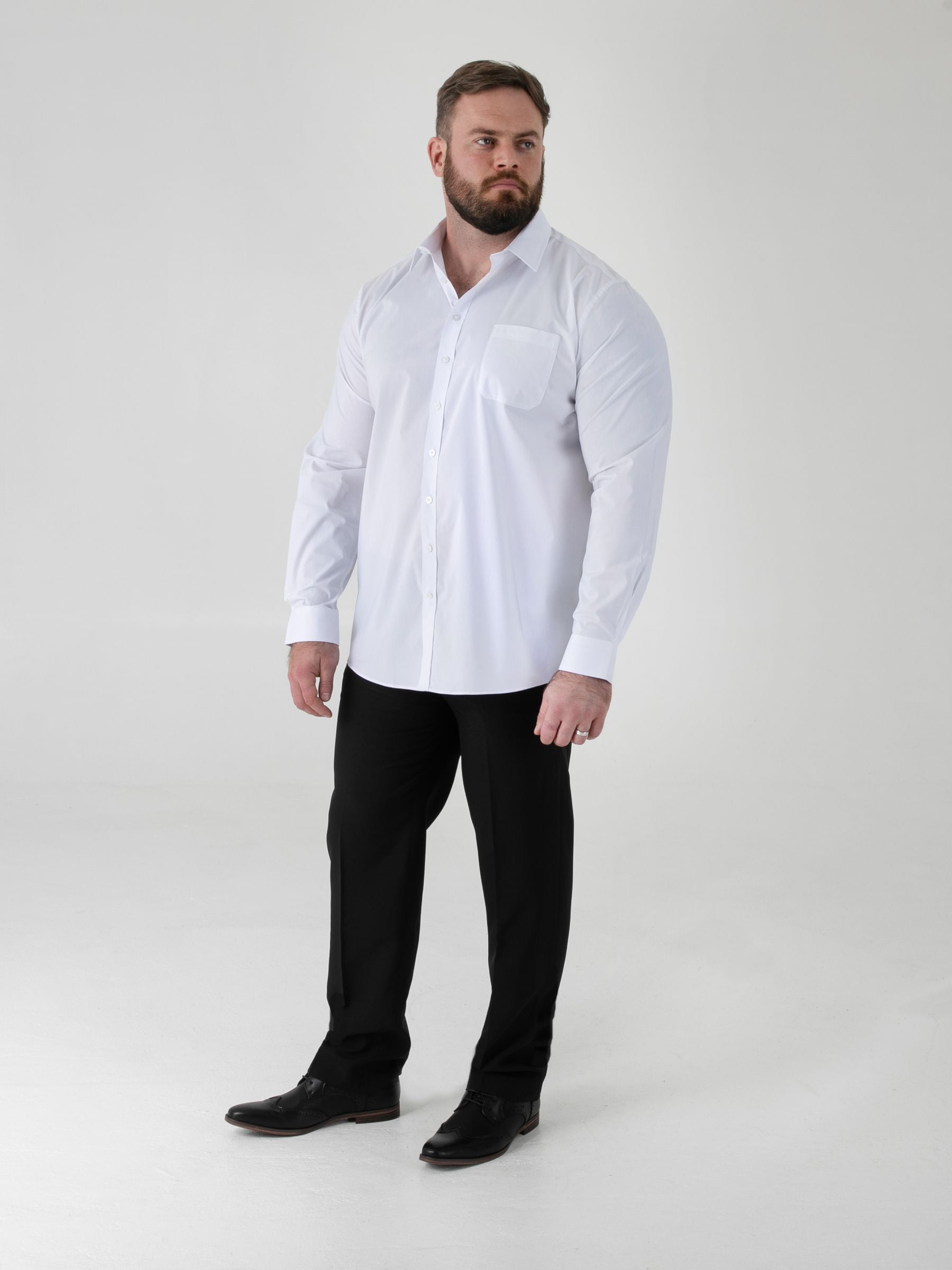 Buy D555 White Oliver Ultimate Stain Resist Non Iron Stretch Shirt