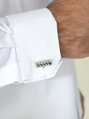 ホワイト - D 555 Oliver アルティメットシミ防止加工ノンアイロンストレッチシャツ - 画像 5 / 9