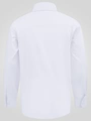 ホワイト - D 555 Oliver アルティメットシミ防止加工ノンアイロンストレッチシャツ - 画像 7 / 9