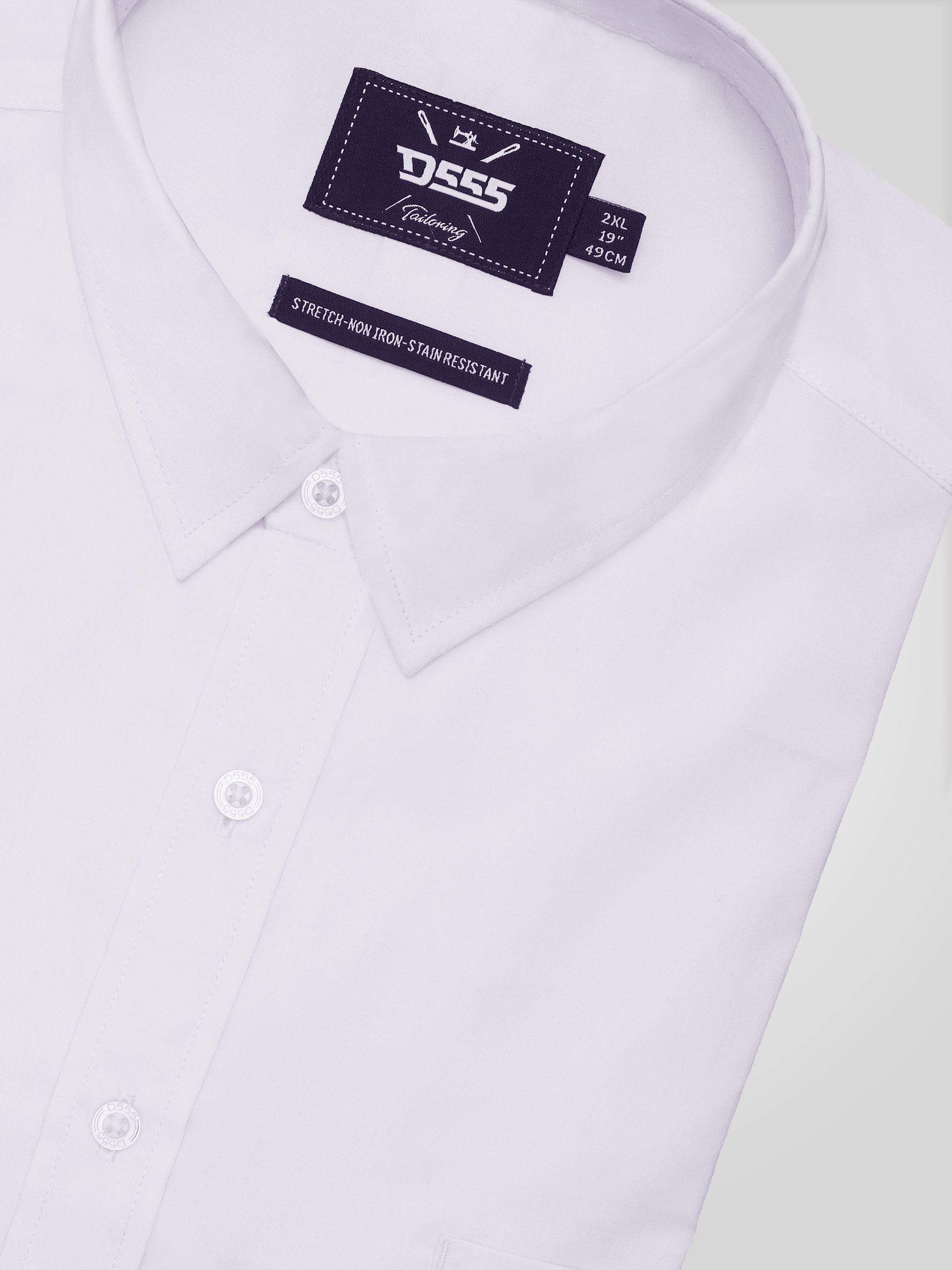 Buy D555 White Oliver Ultimate Stain Resist Non Iron Stretch Shirt