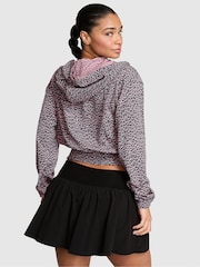 Victoria's Secret Pink Twilight Grey Leopard Woven Hooded Jacket - Image 2 of 2