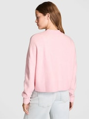 Victoria's Secret Pink Coconut Pink Cropped V-Neck Cardigan - Image 2 of 2
