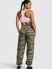 Victoria's Secret PINK Green Camo Cuffed Fleece Joggers - Image 2 of 3