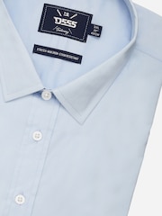 ブルー - D 555 Oliver アルティメットシミ防止加工ノンアイロンストレッチシャツ - 画像 9 / 9