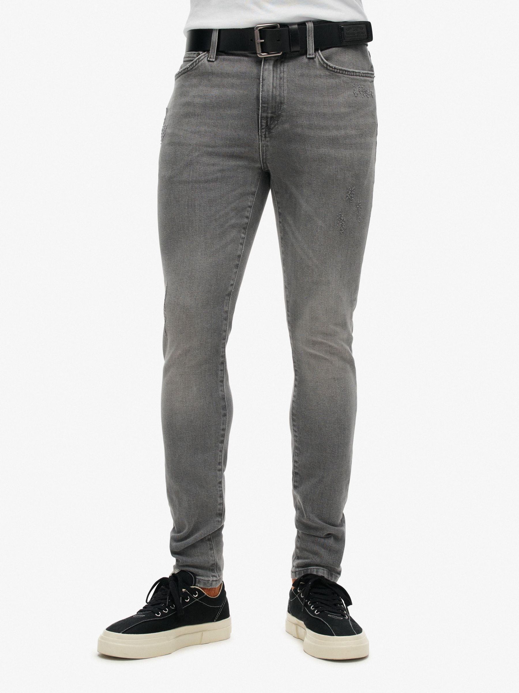 Superdry Grey Skinny Jeans Vintage - Image 2