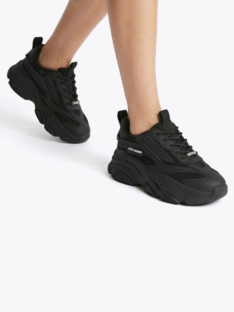Steve Madden Black Possession Trainers - Image 5 of 5