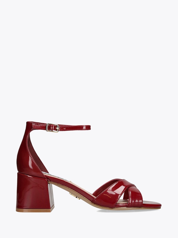 Steve Madden Red Fergie Sandals - Image 1 of 4 Steve Madden Red Fergie Sandals - Image 1 of 4