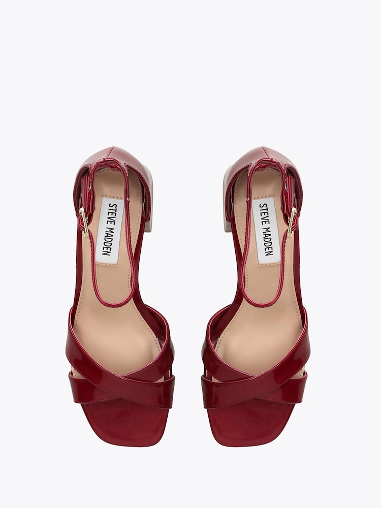 Steve Madden Red Fergie Sandals - Image 4 of 4 Steve Madden Red Fergie Sandals - Image 4 of 4