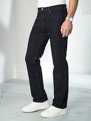 Cotton Traders Black Ultimate Comfort 4-Way Stretch Straight Fit Jeans - Image 2 of 2