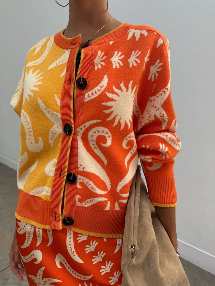 Never Fully Dressed Orange Western Cheryl Cardigan - Image 1 of 4
