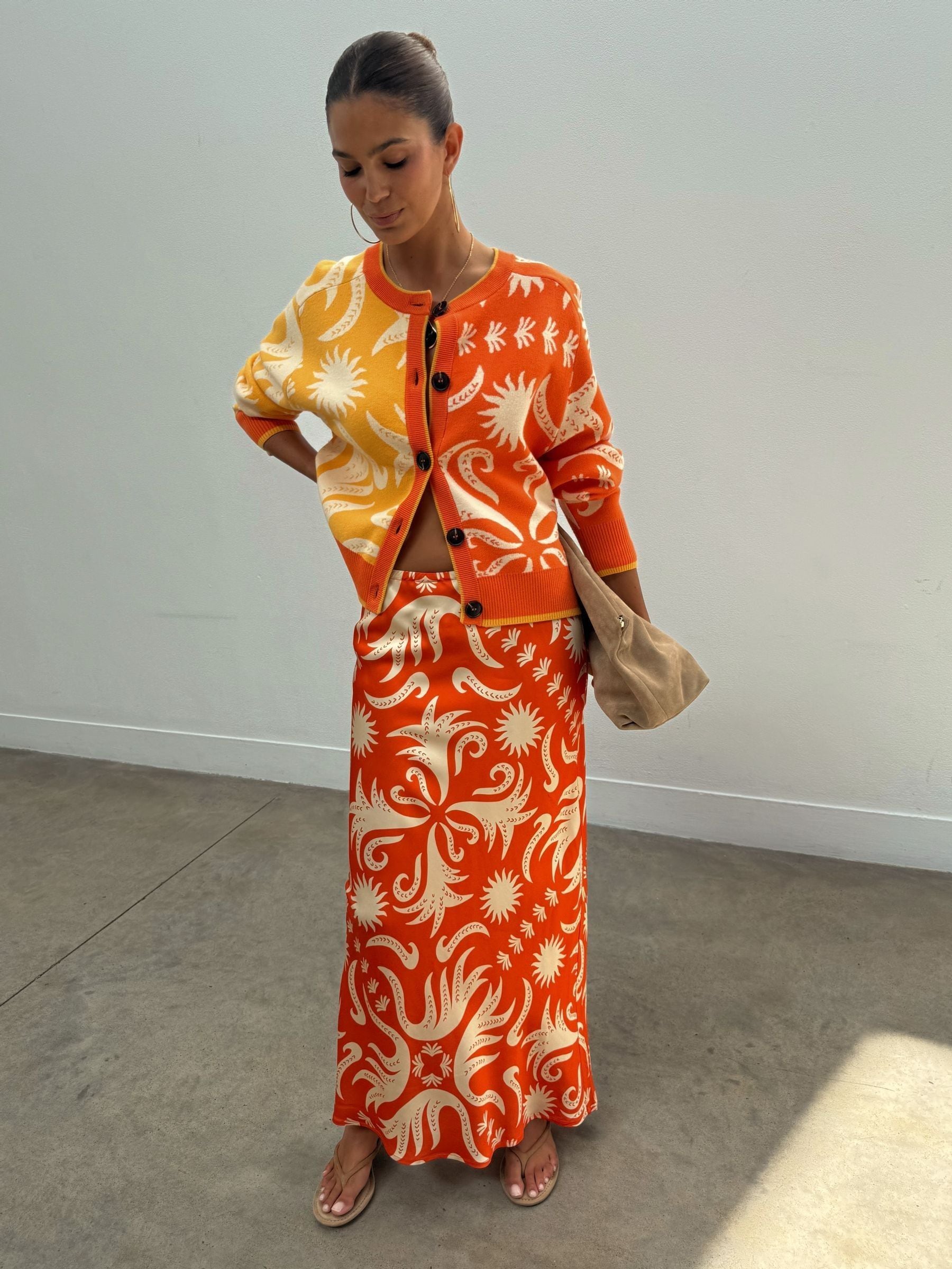 Buy Never Fully Dressed Orange Western Cheryl Cardigan from Next USA
