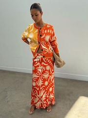 Never Fully Dressed Orange Western Cheryl Cardigan - Image 3 of 4