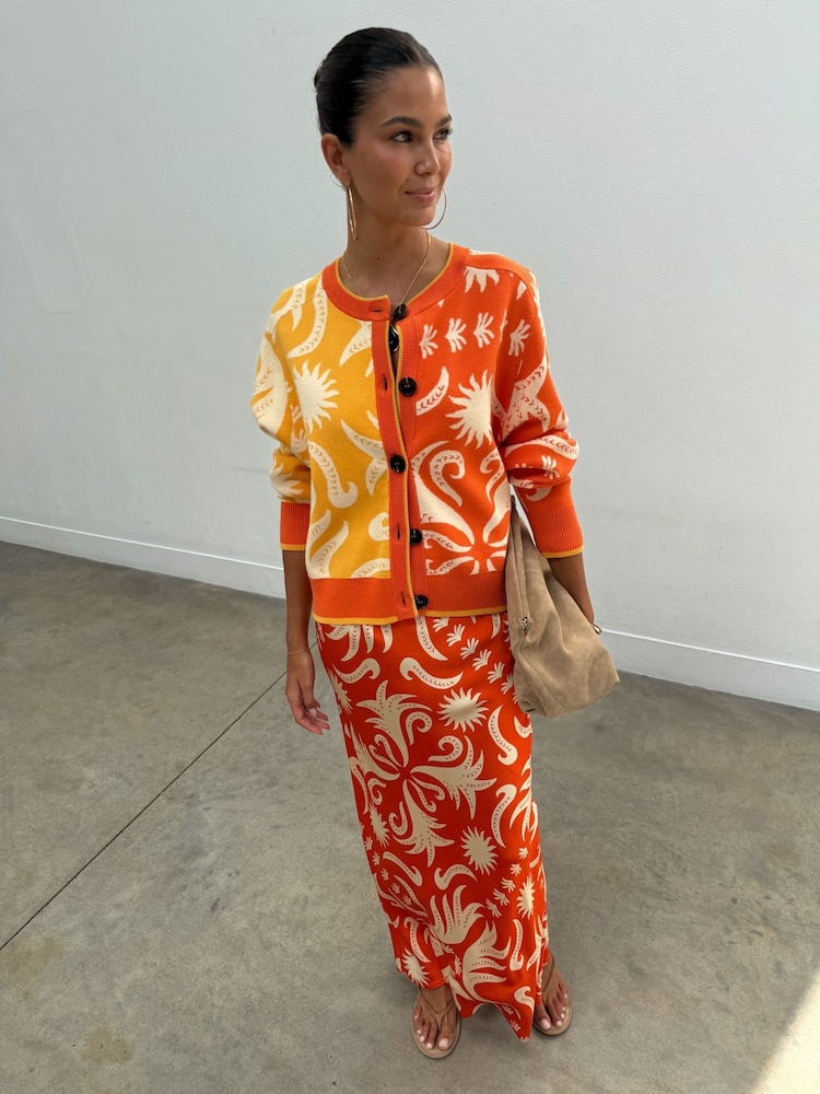 Never Fully Dressed Orange Western Cheryl Cardigan - Image 4 of 4