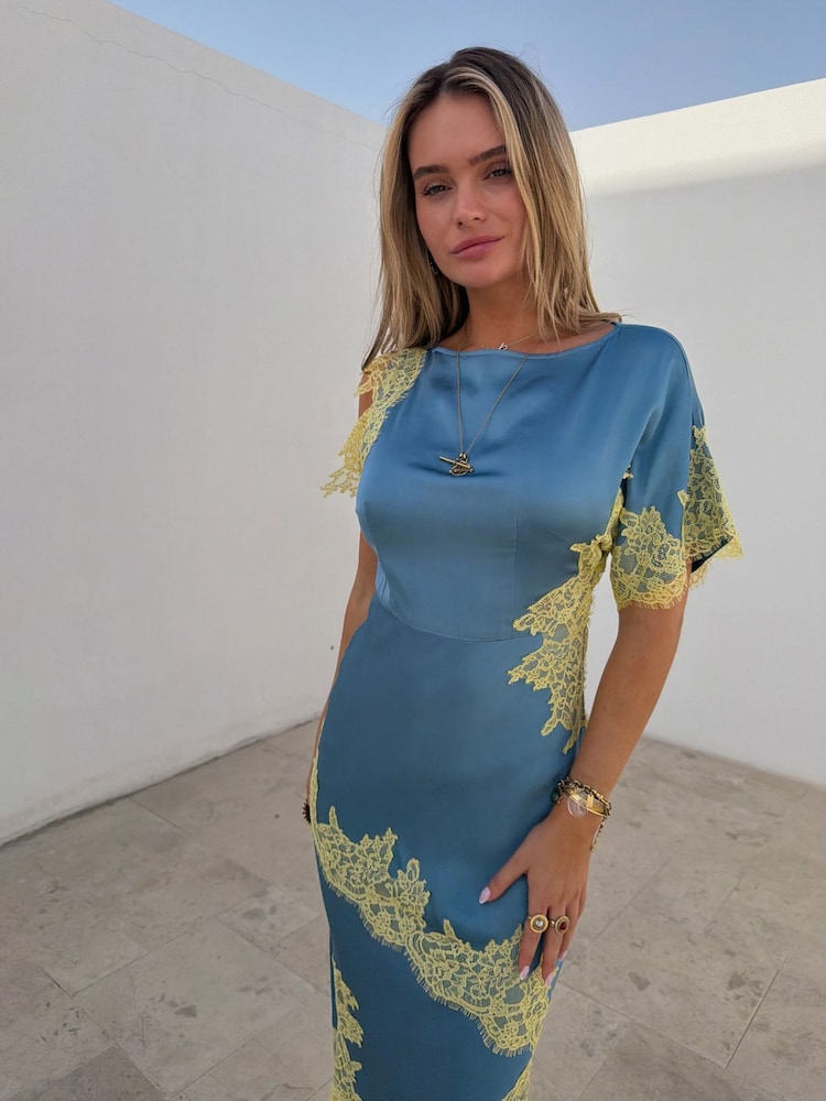 Never Fully Dressed Blue Fearne Dress - Image 5 of 5 Never Fully Dressed Blue Fearne Dress - Image 5 of 5