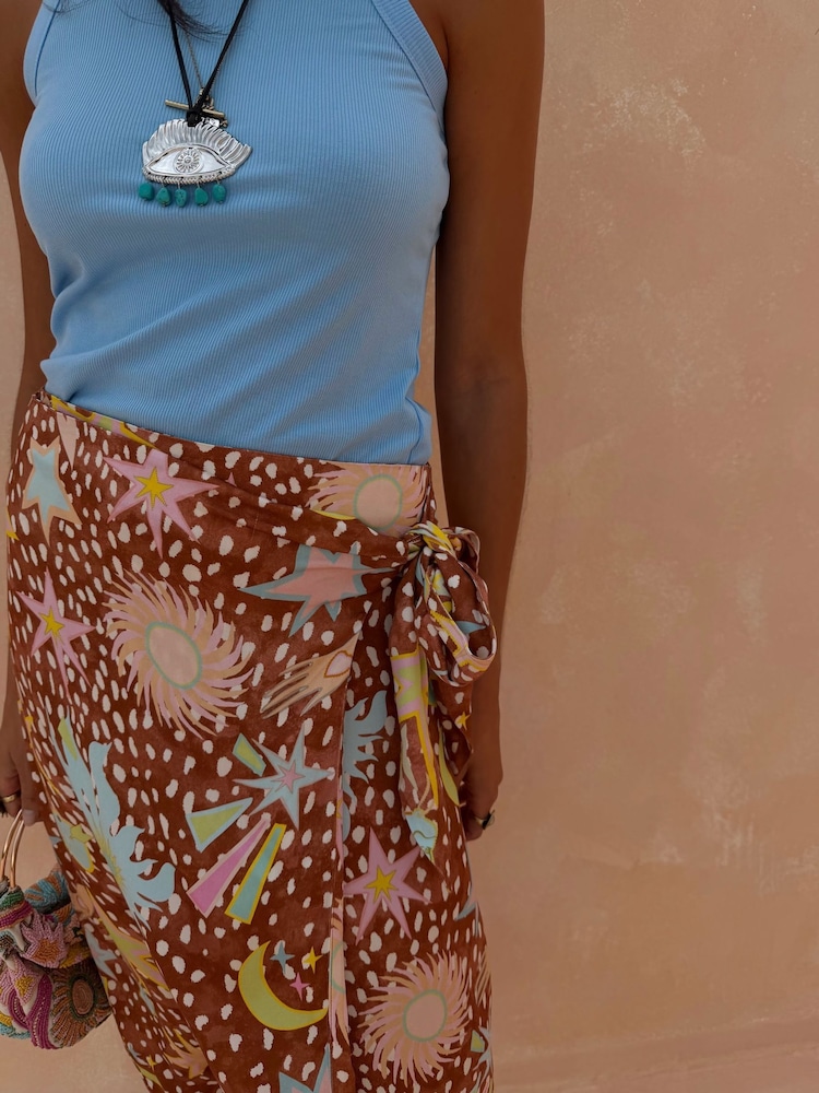 Never Fully Dressed Brown Star Jaspre Skirt - Image 5 of 5 Never Fully Dressed Brown Star Jaspre Skirt - Image 5 of 5