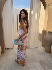 Never Fully Dressed Pink Soleil Luna Mesh Dress - Image 1 of 5