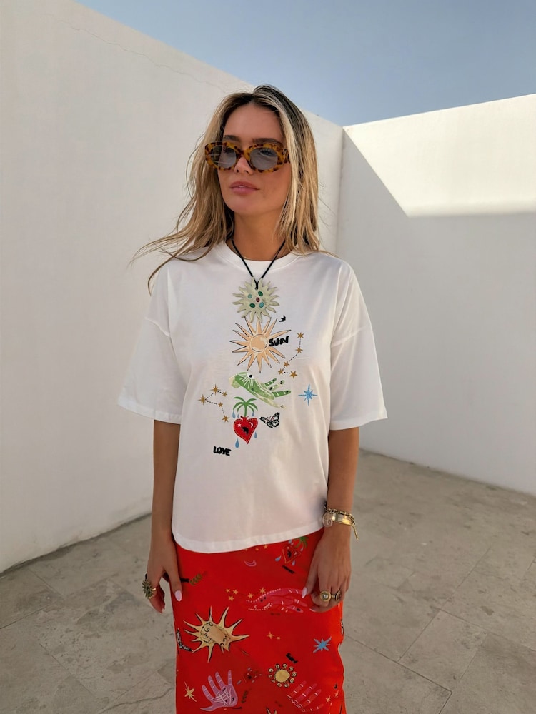 Never Fully Dressed White Celestial T-Shirt - Image 1 of 4