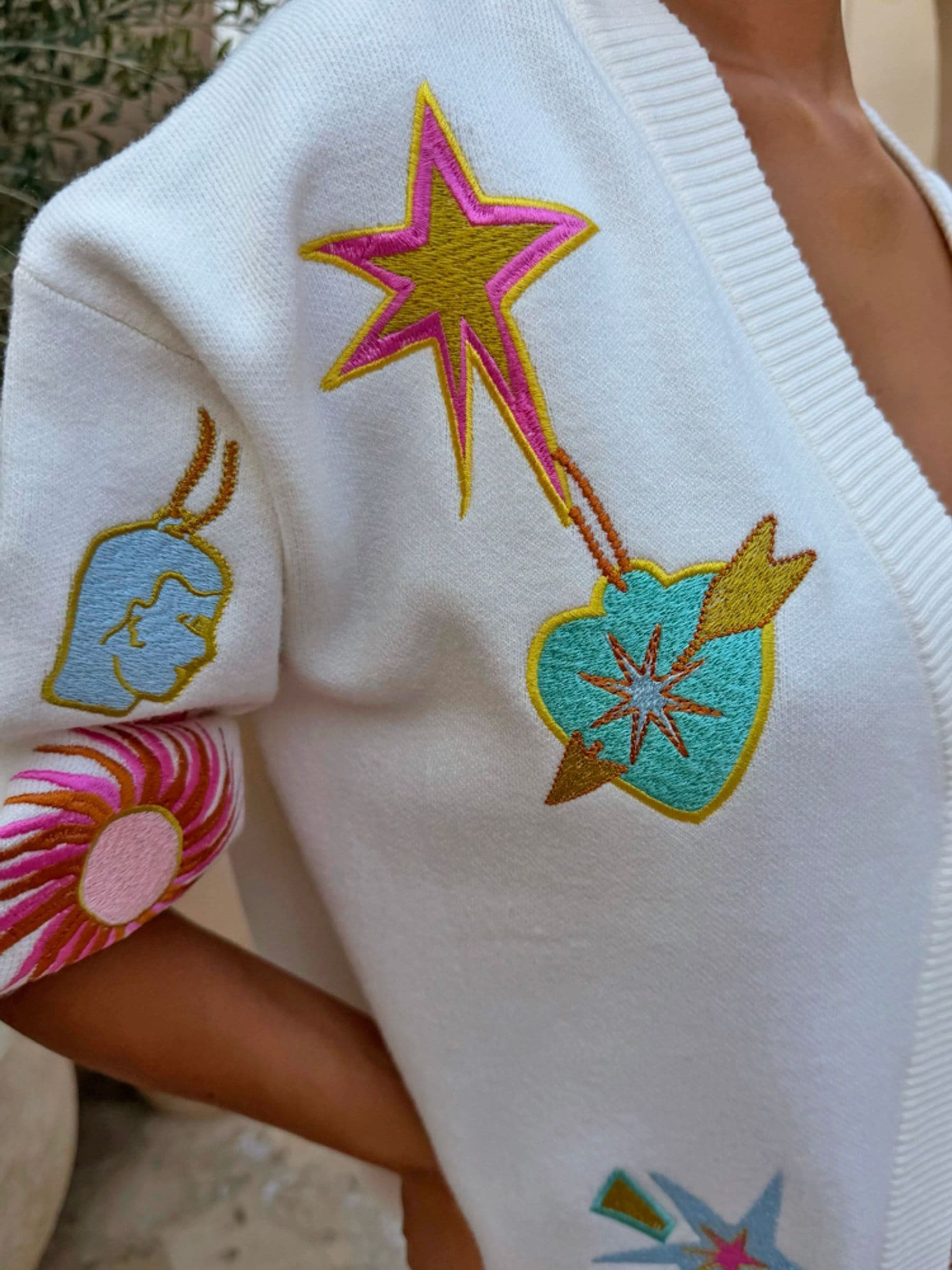 トップス Martha cardigan set tops Cumpără Alb - Cardigan Mystical Martha Never Fully Dressed from