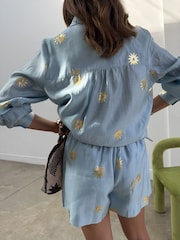 Never Fully Dressed Blue Sun Elissa Shorts - Image 3 of 7