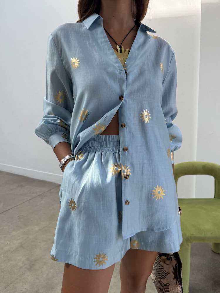 Never Fully Dressed Blue Sun Elissa Shorts - Image 7 of 7