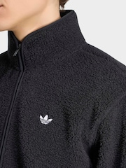adidas Originals Black Trefoil Essentials Teddy Fleece - Image 4 of 6