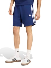 Sininen - adidas Essentials 3-Stripes French Terry Shorts - Kuva 1 / 6