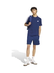 Sininen - adidas Essentials 3-Stripes French Terry Shorts - Kuva 3 / 6