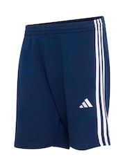Sininen - adidas Essentials 3-Stripes French Terry Shorts - Kuva 6 / 6