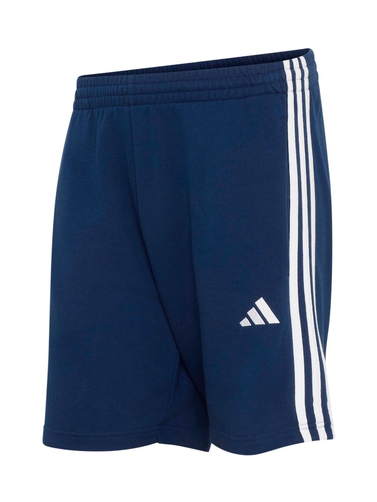 Sininen - adidas Essentials 3-Stripes French Terry Shorts - Kuva 6 / 6
