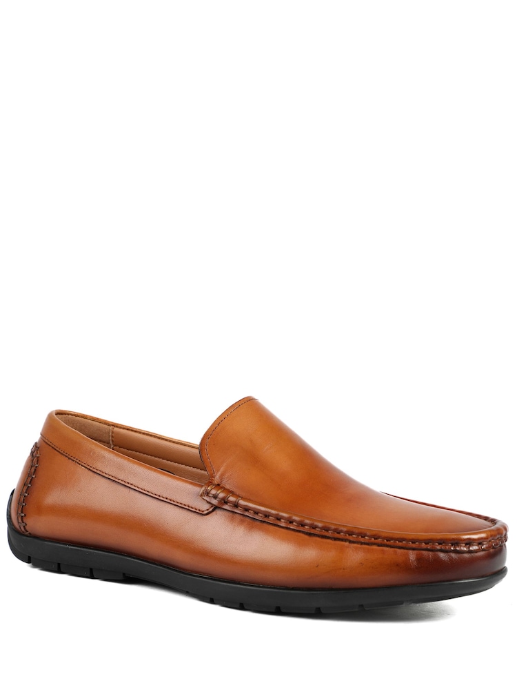 Jones Bootmaker Rawston Wide Fit Smart Leather Slip On Shoes - Imaginea 2 din 5 Jones Bootmaker Rawston Wide Fit Smart Leather Slip On Shoes - Imaginea 2 din 5
