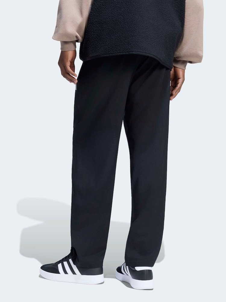 adidas Black Essentials Small Logo Stanford Lite Woven Tapered Open Hem Pants - Image 2 of 6 adidas Black Essentials Small Logo Stanford Lite Woven Tapered Open Hem Pants - Image 2 of 6