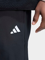 adidas Black Essentials Small Logo Stanford Lite Woven Tapered Open Hem Pants - Image 5 of 6