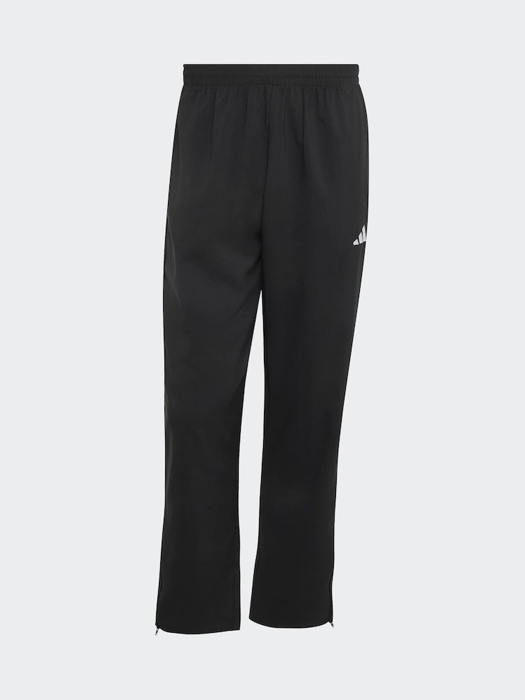adidas Black Essentials Small Logo Stanford Lite Woven Tapered Open Hem Pants - Image 6 of 6 adidas Black Essentials Small Logo Stanford Lite Woven Tapered Open Hem Pants - Image 6 of 6