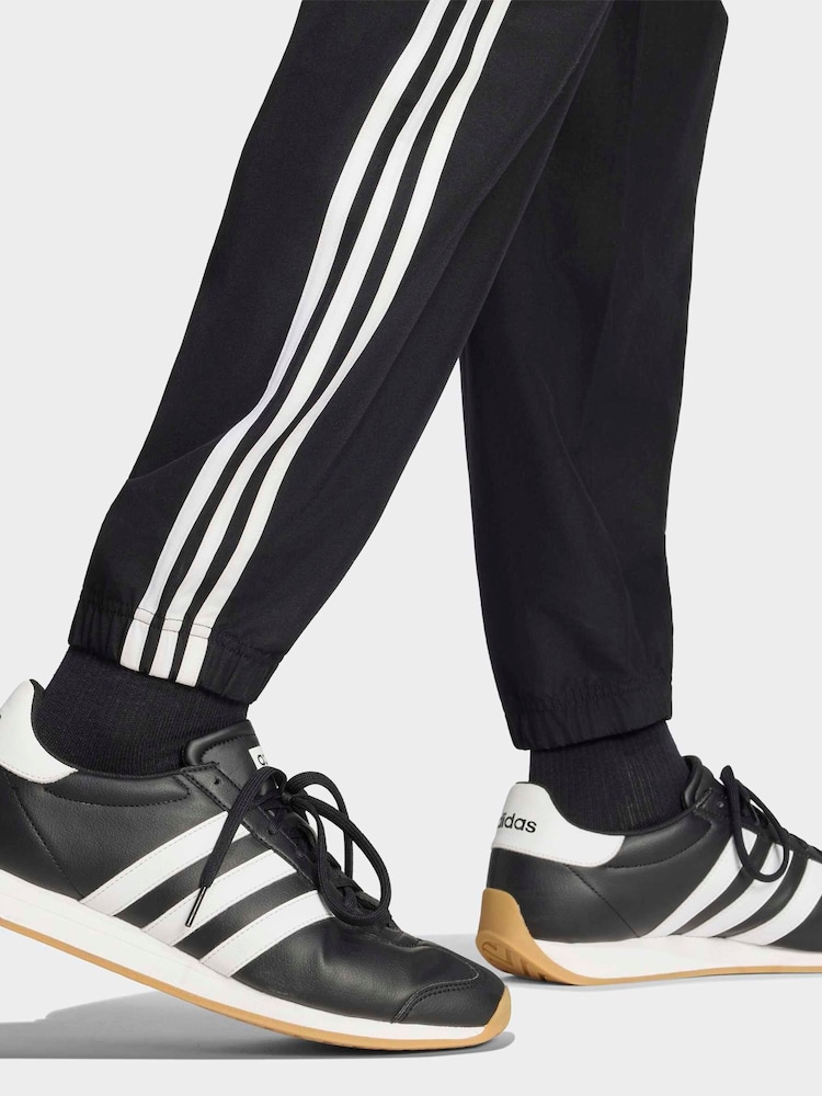Svart - adidas 3-Stripes Vevd Joggedress - Bilde 5 av 5