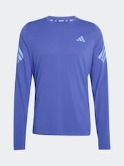 כחול  - adidas חולצת טי עם שרוולים ארוכים, דגם Adi365 Iconic/// Running - תמונה 6 מתוך 6