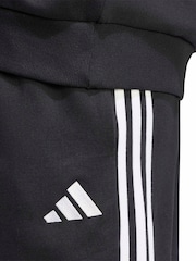 Sort - adidas Essentials 3-Striber fleecetilspidsede joggingbukser med manchetter - Billede 4 af 6