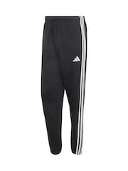 Sort - adidas Essentials 3-Striber fleecetilspidsede joggingbukser med manchetter - Billede 6 af 6