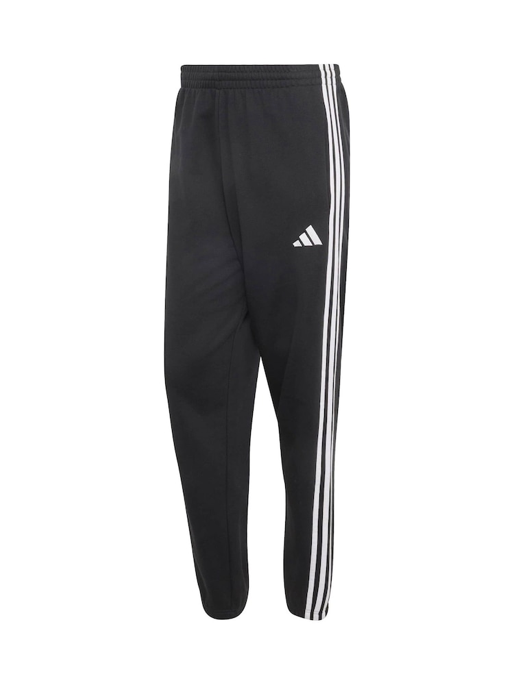 Sort - adidas Essentials 3-Striber fleecetilspidsede joggingbukser med manchetter - Billede 6 af 6 Sort - adidas Essentials 3-Striber fleecetilspidsede joggingbukser med manchetter - Billede 6 af 6