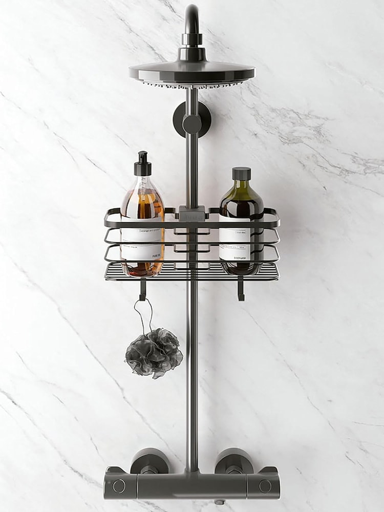 metaltex Black Origin Basket for Shower Pole - Image 2 of 5